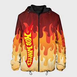 Куртка с капюшоном мужская Hot Wheels Fire 2D, цвет: 3D-черный