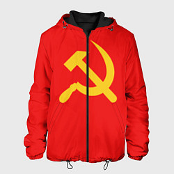 Куртка с капюшоном мужская Красный Советский союз, цвет: 3D-черный