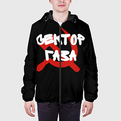 Куртка с капюшоном мужская Сектор Газа СССР, цвет: 3D-черный — фото 2