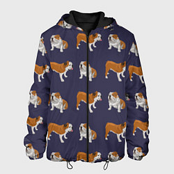 Мужская куртка Английские бульдоги паттерн