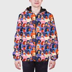 Куртка с капюшоном мужская Девушки Girls, цвет: 3D-черный — фото 2