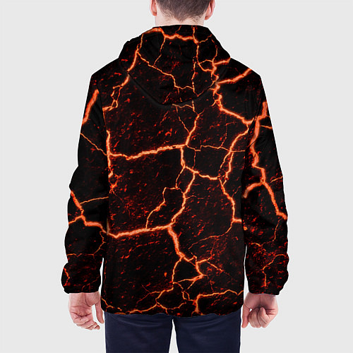 Мужская куртка Раскаленная лаваhot lava / 3D-Белый – фото 4