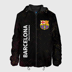 Куртка с капюшоном мужская БАРСЕЛОНА Pro Football Потертости, цвет: 3D-черный