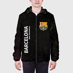 Куртка с капюшоном мужская БАРСЕЛОНА Pro Football Потертости, цвет: 3D-черный — фото 2