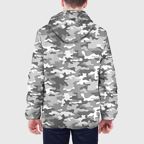 Мужская куртка Серый Военный Камуфляж / 3D-Белый – фото 4