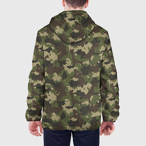 Мужская куртка Камуфляж для Леса / 3D-Черный – фото 4