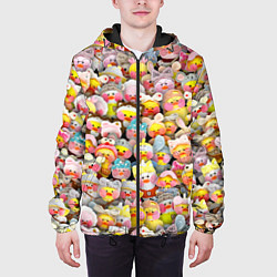 Куртка с капюшоном мужская Уточки Лалафанфан, цвет: 3D-черный — фото 2
