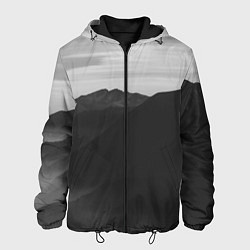 Куртка с капюшоном мужская ТЕМНЫЕ ГОРЫ, цвет: 3D-черный