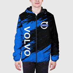 Куртка с капюшоном мужская ВОЛЬВО, VOLVO Черно синий, цвет: 3D-черный — фото 2