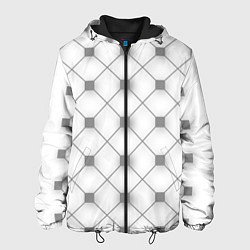 Куртка с капюшоном мужская Геометрия квадрат, цвет: 3D-черный