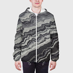 Куртка с капюшоном мужская Fashion vanguard pattern 2099, цвет: 3D-белый — фото 2