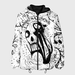 Куртка с капюшоном мужская Drowning in illusions, цвет: 3D-черный