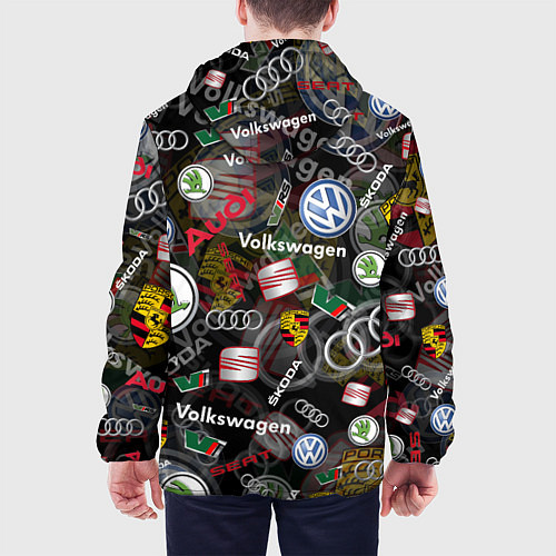 Мужская куртка Volkswagen Group AUDI VW SEAT PORSCHE SKODA / 3D-Белый – фото 4