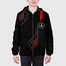 Куртка с капюшоном мужская AMG MERCEDES ТЕХНОЛОГИИ, цвет: 3D-черный — фото 2
