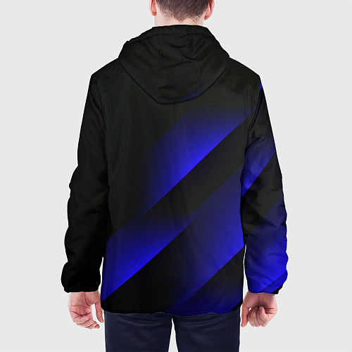 Мужская куртка Blue Fade 3D Синий градиент / 3D-Белый – фото 4