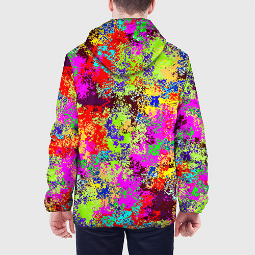 Мужская куртка Пиксельный камуфляж Токсик / 3D-Белый – фото 4