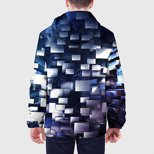 Мужская куртка Параллакс эффект / 3D-Черный – фото 4