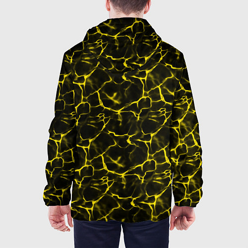 Мужская куртка Yellow Ripple Желтая Рябь / 3D-Черный – фото 4