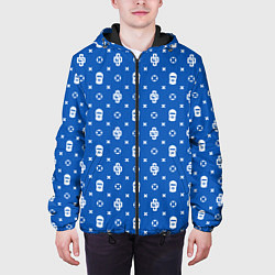 Куртка с капюшоном мужская Узор Blue Dope Ski Mask Camo Dope Street Market, цвет: 3D-черный — фото 2