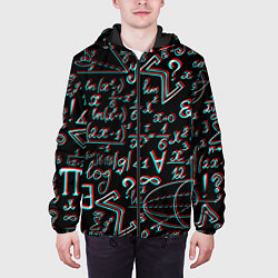 Куртка с капюшоном мужская ФОРМУЛЫ ГЛИТЧ GLITCH, цвет: 3D-черный — фото 2