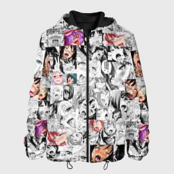 Куртка с капюшоном мужская Ahegao Girls, цвет: 3D-черный