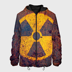 Куртка с капюшоном мужская Радиактивно!, цвет: 3D-черный