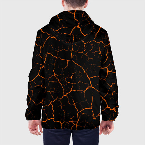 Мужская куртка FNAF - ЧИКА Трещины / 3D-Черный – фото 4