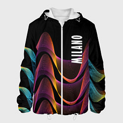 Куртка с капюшоном мужская Fashion pattern Neon Milano, цвет: 3D-белый