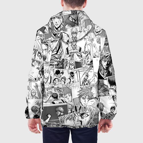 Мужская куртка Kuroko no Basket pattern / 3D-Белый – фото 4