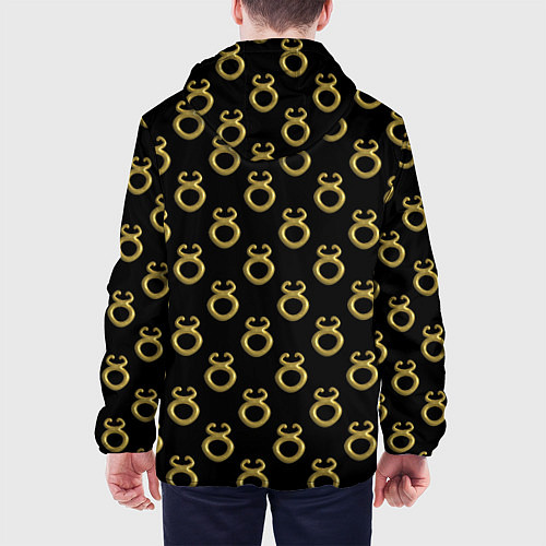 Мужская куртка Символ тельца, металл с эффектом 3d Паттерн / 3D-Черный – фото 4