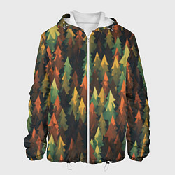 Куртка с капюшоном мужская Spruce forest, цвет: 3D-белый