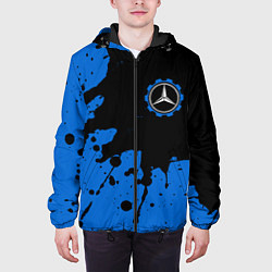 Куртка с капюшоном мужская МЕРСЕДЕС Краска 5, цвет: 3D-черный — фото 2