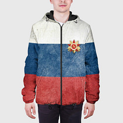 Куртка с капюшоном мужская Отечество!, цвет: 3D-черный — фото 2