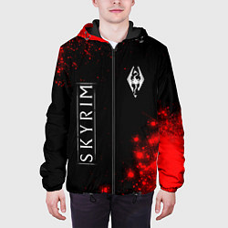 Куртка с капюшоном мужская SKYRIM Арт, цвет: 3D-черный — фото 2