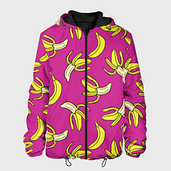 Куртка с капюшоном мужская Banana pattern Summer Color, цвет: 3D-черный