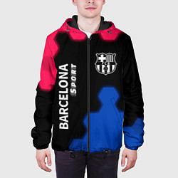 Куртка с капюшоном мужская BARCELONA Sport - Графика, цвет: 3D-черный — фото 2