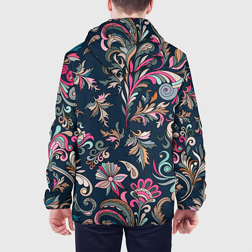 Мужская куртка Холодная хохлома / 3D-Белый – фото 4