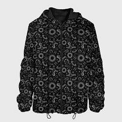 Куртка с капюшоном мужская Космос : млечный путь, цвет: 3D-черный