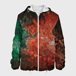 Мужская куртка Размытые краски цветная абстракция