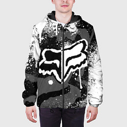 Куртка с капюшоном мужская FOX RACING - МОТОКРОСС БРЫЗГИ, цвет: 3D-черный — фото 2