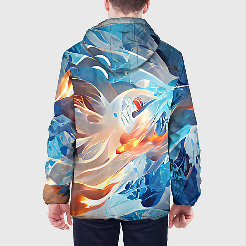 Мужская куртка Ice & flame / 3D-Белый – фото 4