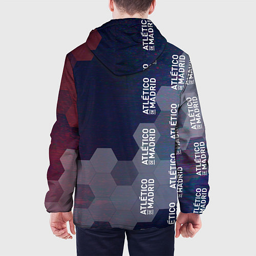 Мужская куртка ATLETICO MADRID - Соты / 3D-Черный – фото 4