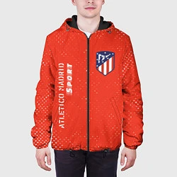 Куртка с капюшоном мужская АТЛЕТИКО Atletico Madrid Sport Гранж, цвет: 3D-черный — фото 2