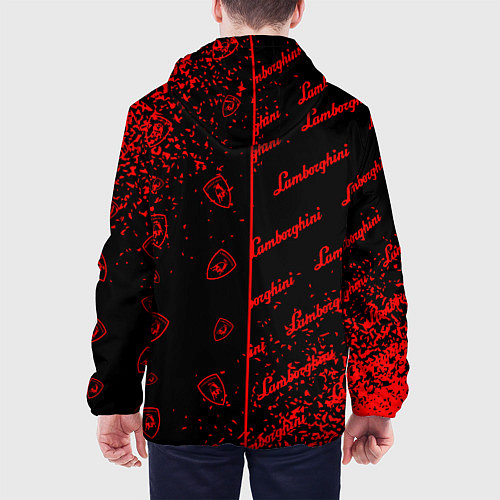 Мужская куртка LAMBORGHINI Арт Паттерны / 3D-Черный – фото 4
