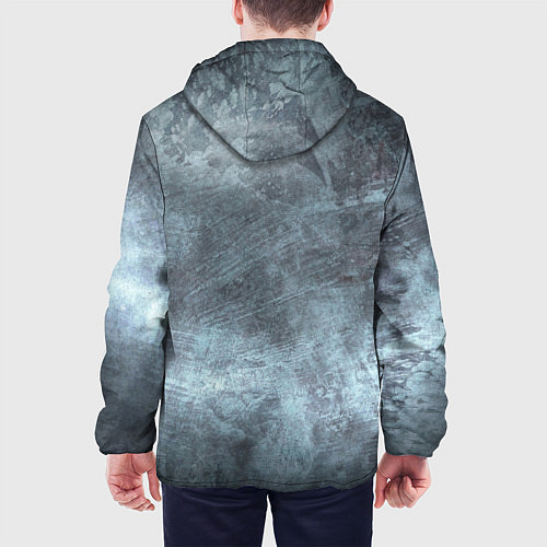Мужская куртка Текстура Steel / 3D-Белый – фото 4