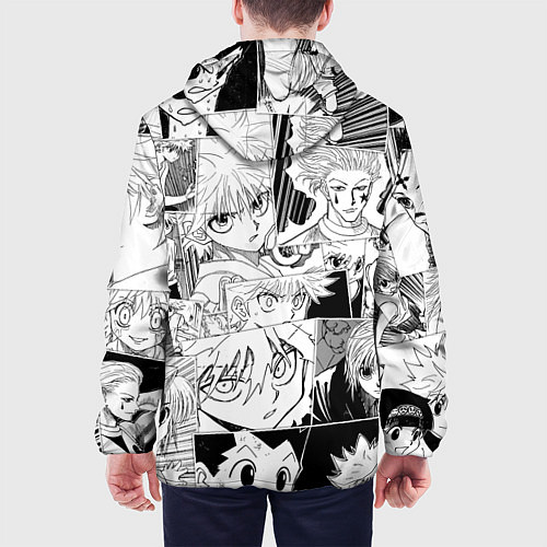 Мужская куртка Hunter x Hunter pattern / 3D-Белый – фото 4