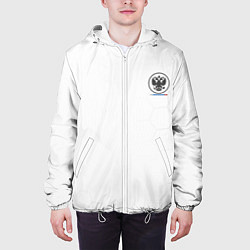 Куртка с капюшоном мужская Russia White Collection 20222023, цвет: 3D-белый — фото 2