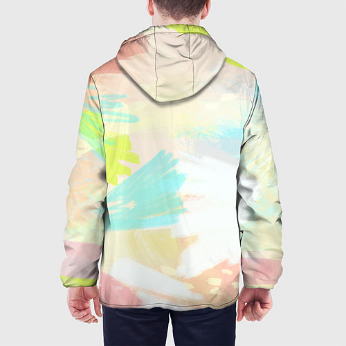 Мужская куртка Сочные краски лета / 3D-Белый – фото 4