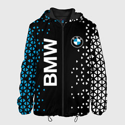 Куртка с капюшоном мужская BMW Абстракция, цвет: 3D-черный