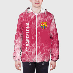Куртка с капюшоном мужская Barcelona Пламя, цвет: 3D-белый — фото 2